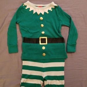 Elf Pajamas in 2T